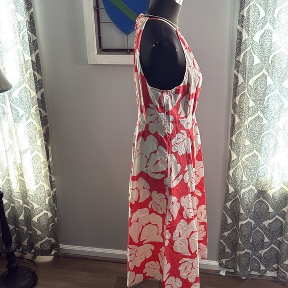 Banana Republic NWT 100% Cotton Floral Print Sleeveless Dress SZ 8 - Picture 9 of 13